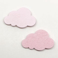 Set 12 nuvolette rosa con molla