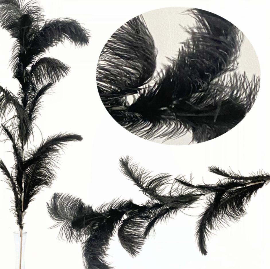 Ramo decorativo piume artificiali – h 98 cm