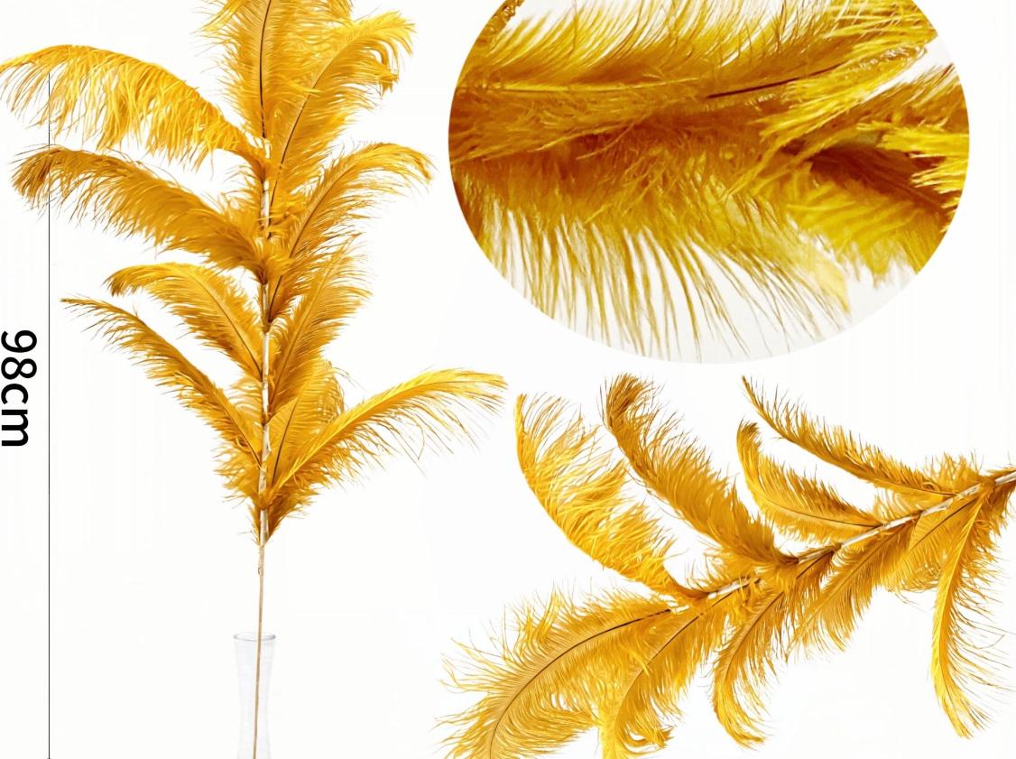 Ramo decorativo piume artificiali – h 98 cm