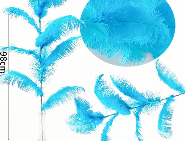Ramo decorativo piume artificiali – h 98 cm
