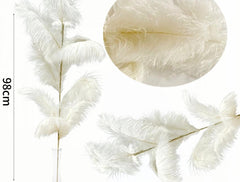 Ramo decorativo piume artificiali – h 98 cm