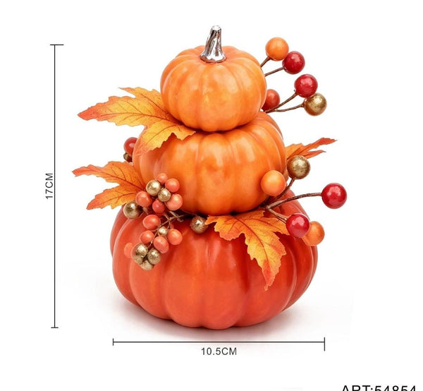 Decorazione autunnale con zucche – 17 cm