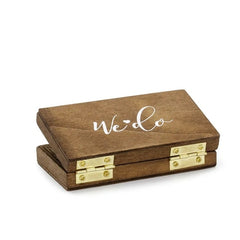 Porta anelli in legno- wedding ring box