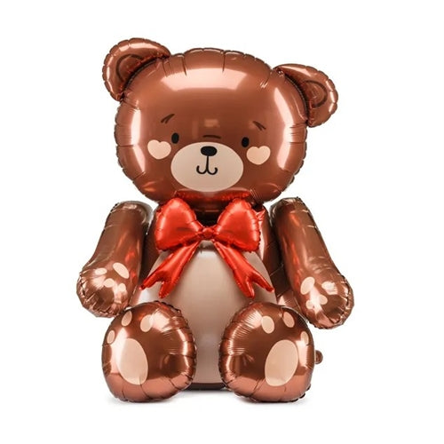 Palloncino foil in piedi teddy bear, 59x88cm, mix