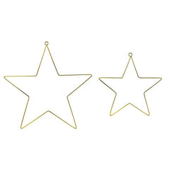 Decorazioni sospese in metallo stelle, mix