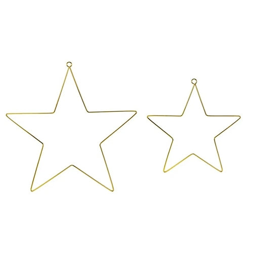 Decorazioni sospese in metallo stelle, mix