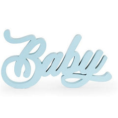 Scritta baby celeste 380x200x30
