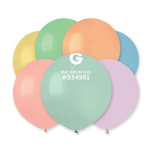 Palloncino 19" g150 macaron assortito 080m 25pz