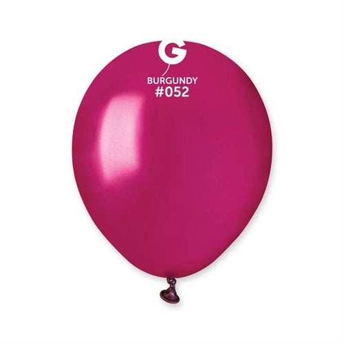 Palloncini 5" metal bordeaux 052 100 pz
