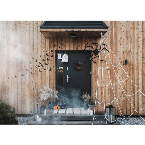 Decorazione ragnatela, bianco, 5x4m