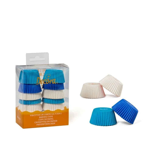 Pirottini mini muffin sfumature azzurro 32x22 mm 200 pz