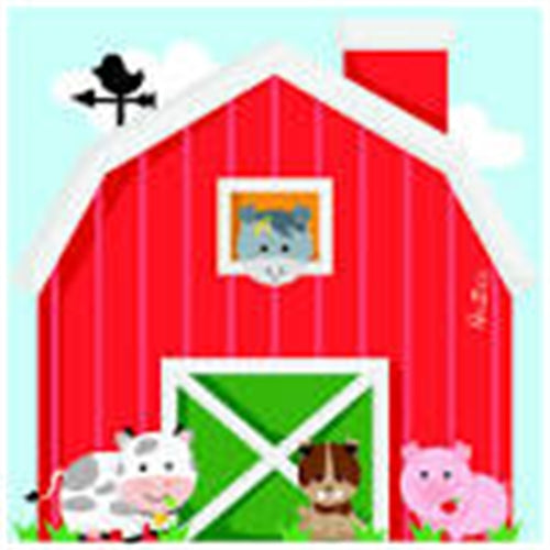Tovaglioli givi happy farm 33x33 cm 16 pz