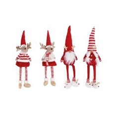 Decorazione natalizia renna e babbo natale 20 x 11 x h. 70 cm