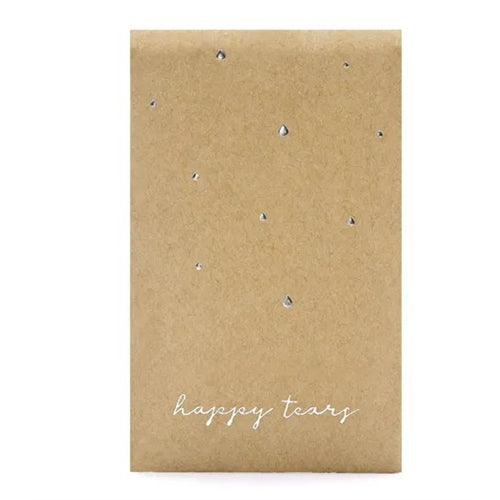 Fazzoletti da tasca happy tears, argento, 7,5x12 cm (1 confezione / 10 pezzi)