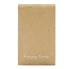 Fazzoletti da tasca happy tears, argento, 7,5x12 cm (1 confezione / 10 pezzi)