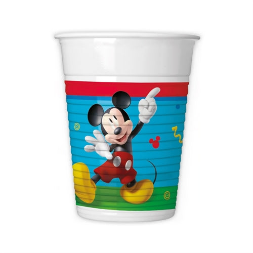 Bicchieri di plastica michey e friends 8 pz