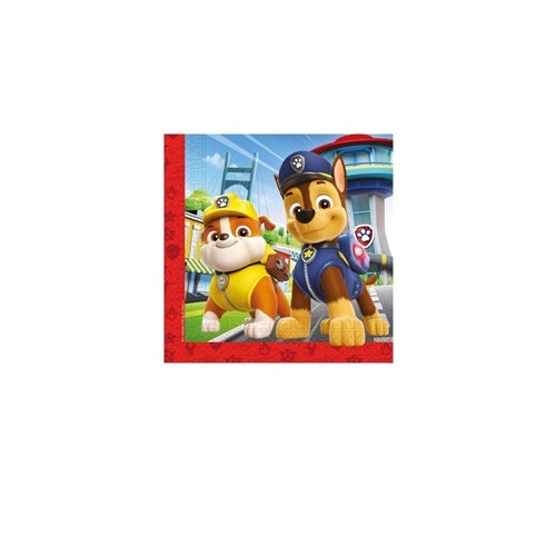 Tovagliolo di carta paw patrol "rescue heroes" 20pz