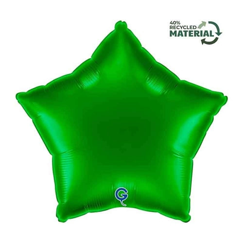 Palloncino in foil 18" stella verde "green"