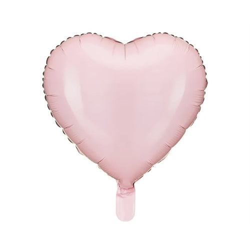 Palloncino a forma di cuore in lamina metallica, 45 cm, rosa chiaro