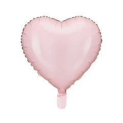 Palloncino a forma di cuore in lamina metallica, 45 cm, rosa chiaro