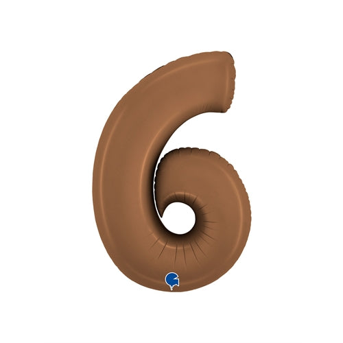 Palloncino 40" mylar cioccolato "satin chocolate"
