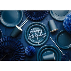 Bicchieri di carta, blu scuro, 250 ml (1 confezione / 6 pezzi)