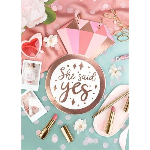 Guest book- anello - she said yes 17x27 cm