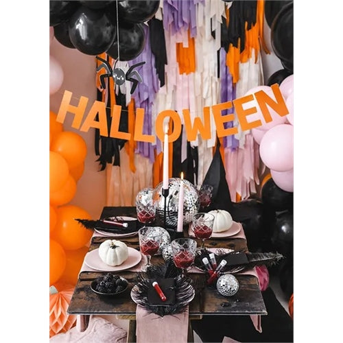 Striscione halloween, 2,5 m, arancione