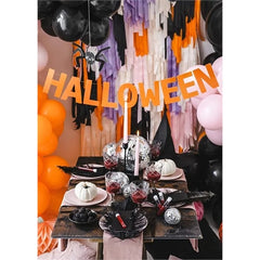 Striscione halloween, 2,5 m, arancione