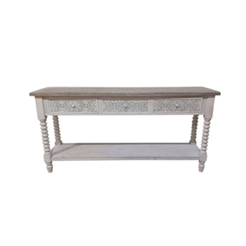 Credenza in legno 3 cassetti 160 x 40 x h. 78 cm