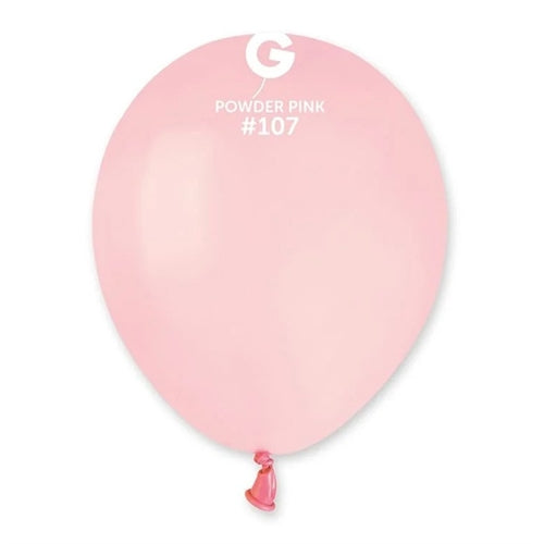Palloncino in lattice 5" a50 rosa polvere "powder pink 107" 100pz