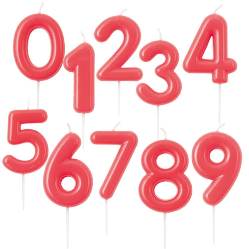 Candeline glossy cm 10,5 lampone