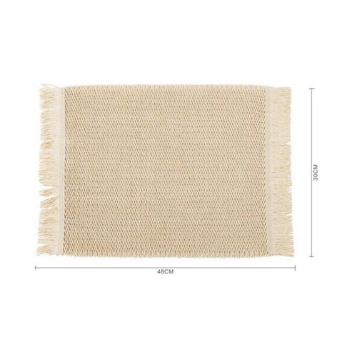 Tovaglietta rettangolare intrecciata – stile naturale 48 x 30 cm