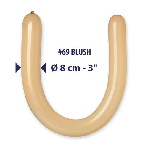 Palloncini modellabili cipria 069 d6 50 pz