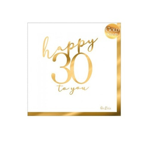 Tovaglioli 30-40-50-60 anni 33x33 cm 16 pz