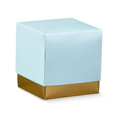 Scatolina fleur cipria azzurro 50x50x50