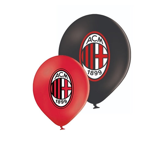Blister 12 palloncini 12" squadra milan