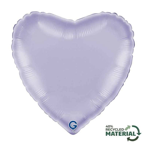 Palloncino in foil 18" cuore lilla satinato