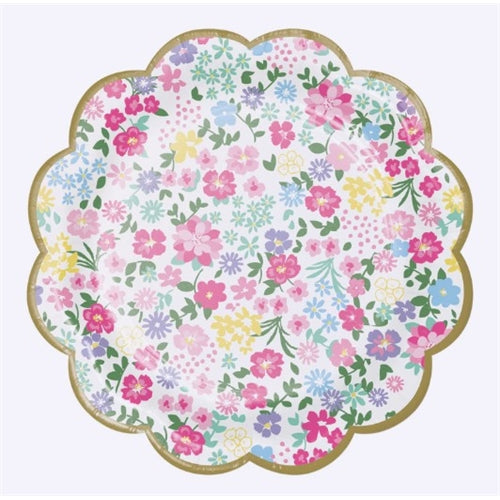 Piatti in carta decorati 18 cm 8 pz