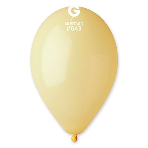 Palloncino in lattice 12" g110 giallo baby "baby yellow 043" 50pz
