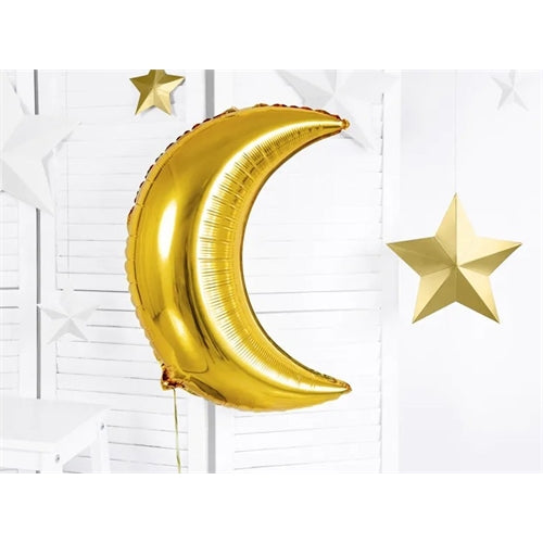Palloncino in foil luna, 60 cm, oro