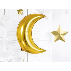 Palloncino in foil luna, 60 cm, oro