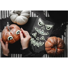 Adesivi in gel a forma di zucca (1 confezione / 2 pezzi)