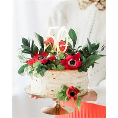 Decorazione per torta in carta , oro, 20,5 cm