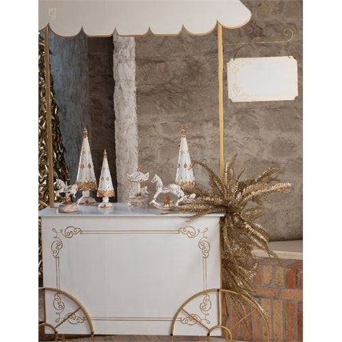 Carretto bianco/oro 1490x390x2130 mm