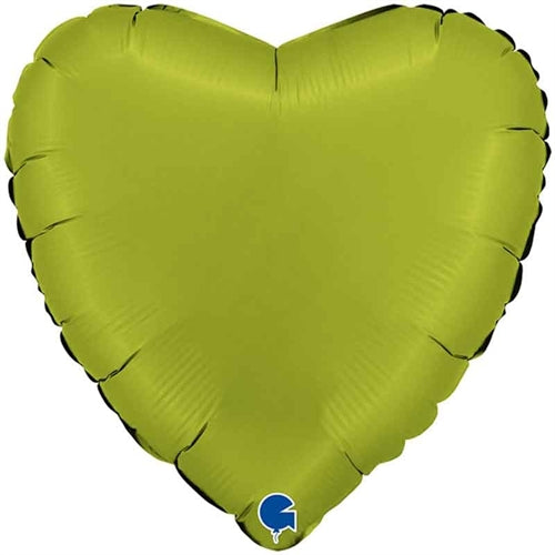 Palloncino 18" mylar cuore matcha latte satinato