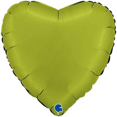 Palloncino 18" mylar cuore matcha latte satinato
