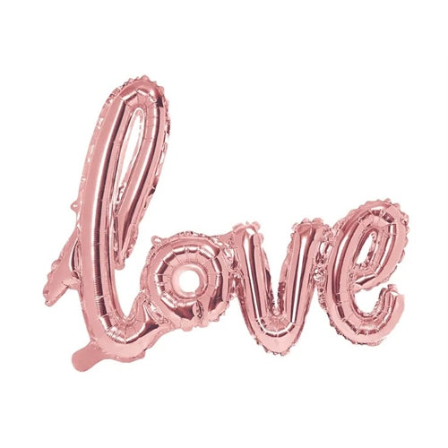 Palloncino foil love, 73x59cm, oro/rosa