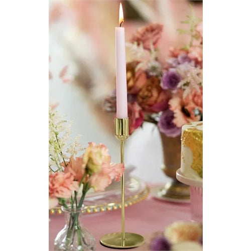 Candelabro in ferro oro h. 22 cm