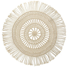 Tappeto rotondo in cotone diam. 90 cm